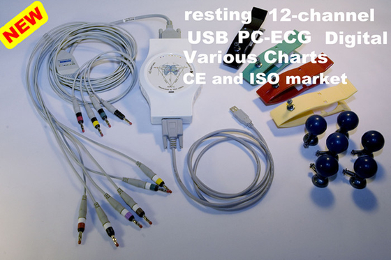 Portable PC Based ECG Equipment 12 Lead Recording , EKG Heart Monitor