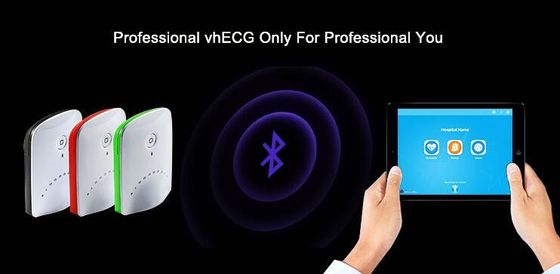 Mesin EKG Nirkabel Bluetooth Perekam Plastik Berwarna-warni Untuk IOS