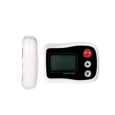 Perekam LCD Mini White Ambulatory dengan 12 saluran dan Perangkat EKG Holter 3 Saluran